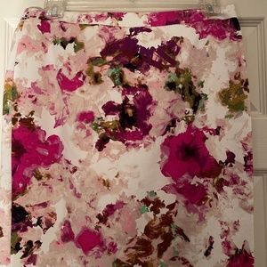 Liz Claiborne Pink Floral Skirt